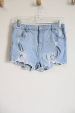 Charlotte Russe Distressed Denim Shorts | 7