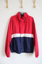 Vintage Trader Bay Red White & Blue Windbreaker Jacket | L