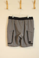 Under Armour Black and Gray Athletic Shorts with Pockets | XL
