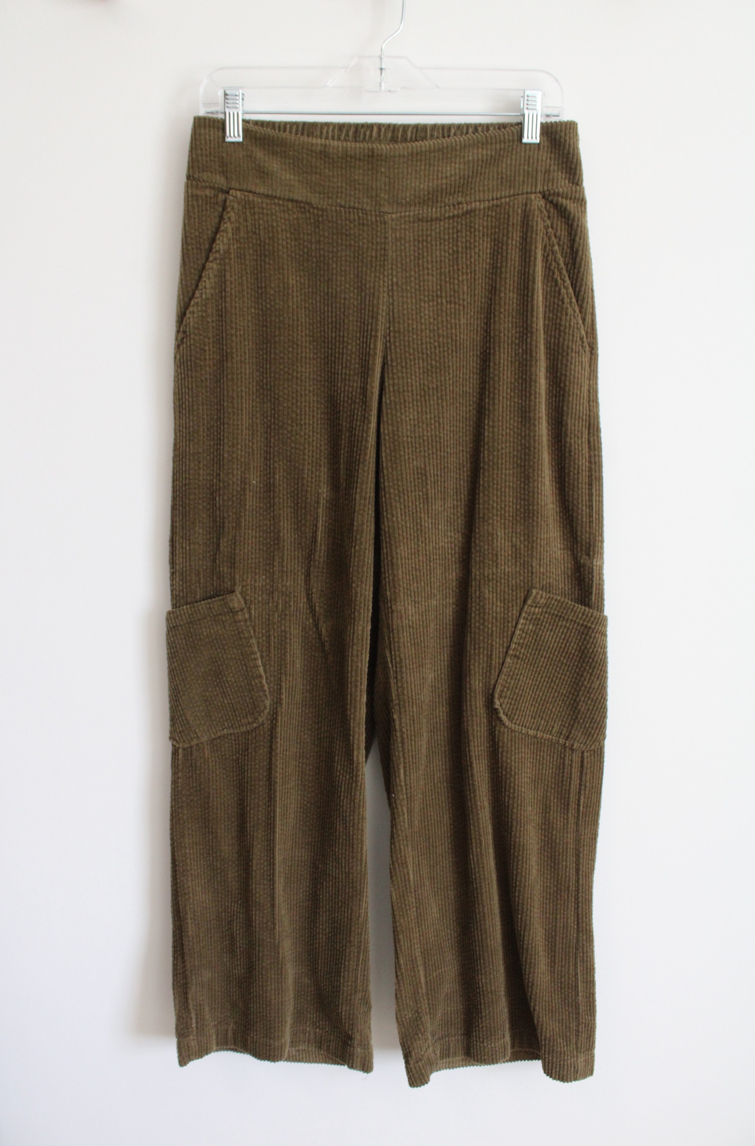 Habitat Green Corduroy Wide Leg Pant | S