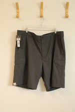NEW Lee Gray Checkered Airflow Cargo Pocket Shorts | 44