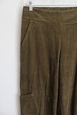 Habitat Green Corduroy Wide Leg Pant | S