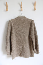 Adele Joyce Vintage Tan Textured Cardigan | M