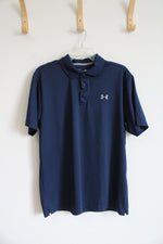 Under Armour Loose Fit Navy Polo Shirt | L