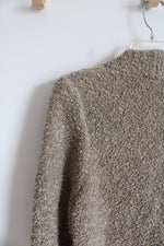 Adele Joyce Vintage Tan Textured Cardigan | M