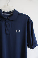 Under Armour Loose Fit Navy Polo Shirt | L