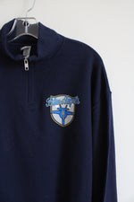NEW Jerzees Navy Blue Angels 1/4 Zip Sweatshirt | L
