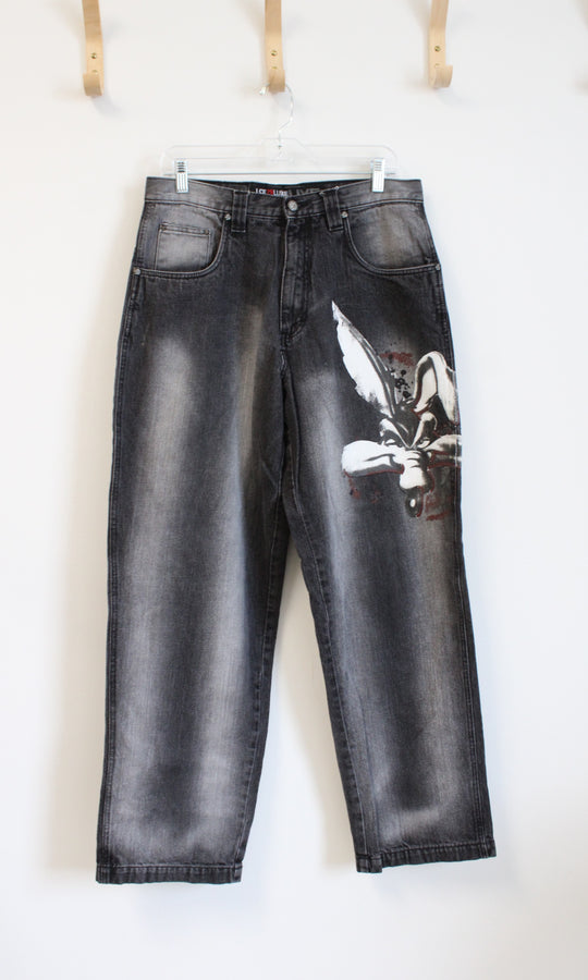 Vintage Lot 29 Luxe Wile E Coyote Looney Tunes Gray Jeans | 32X32