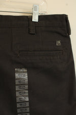 NEW Haggar Dark Gray Relaxed Straight Pants | 36 x 30