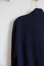 NEW Jerzees Navy Blue Angels 1/4 Zip Sweatshirt | L