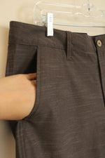 NEW One Day Away! Dark Gray Stripe Hybrid Stretch Shorts | 36