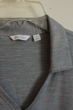 Lady Hagen Gray Athletic Short Sleeve Top | L