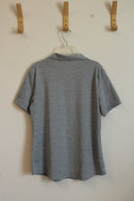 Lady Hagen Gray Athletic Short Sleeve Top | L