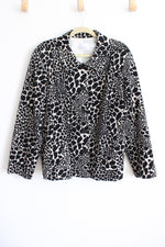 Susan Graver Giraffe Print Jacket | 2X