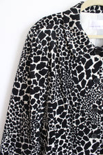 Susan Graver Giraffe Print Jacket | 2X
