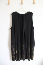 Calvin Klein Pleated Bronze Studded Dress | 3XL