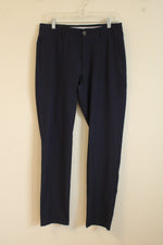 Under Armour Navy Blue Athletic Buttoned Pants with Pockets | 32 x 32