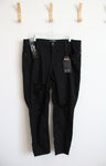 NEW Sandpiper Super Stretch Black Mid-Rise Ankle Jeans | 22W