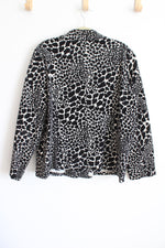 Susan Graver Giraffe Print Jacket | 2X
