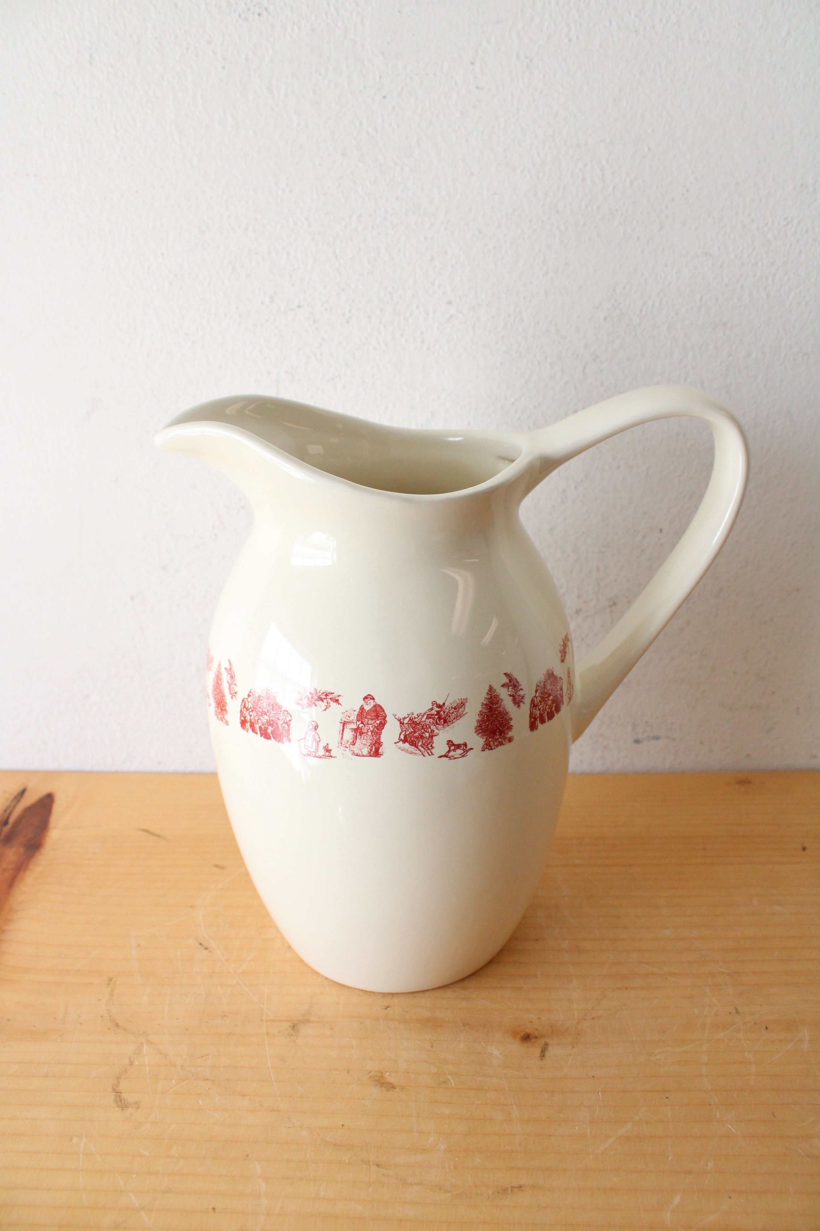 Vintage Square Nest Holiday Pitcher