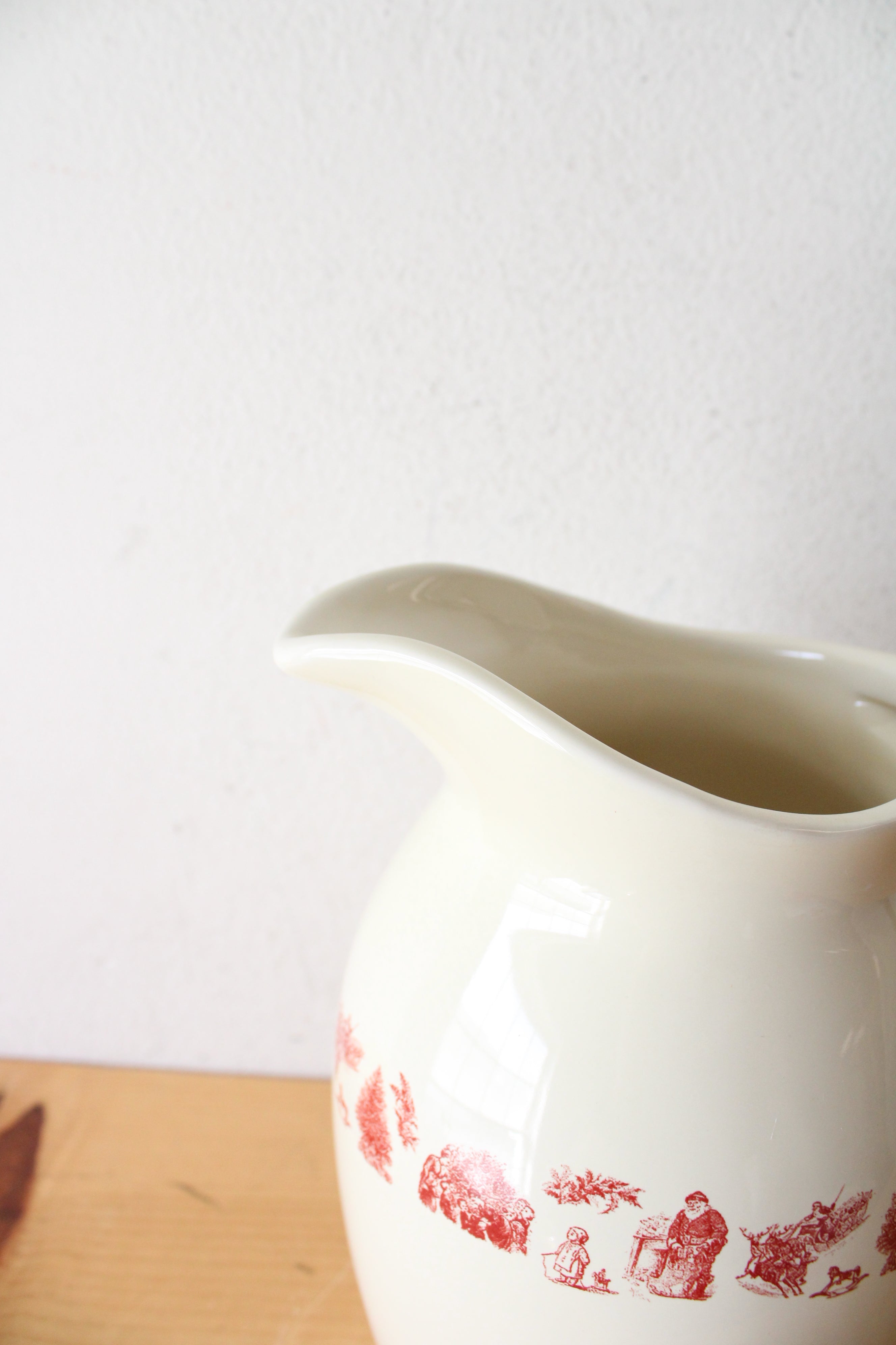 Vintage Square Nest Holiday Pitcher
