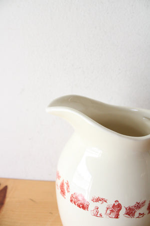 Vintage Square Nest Holiday Pitcher