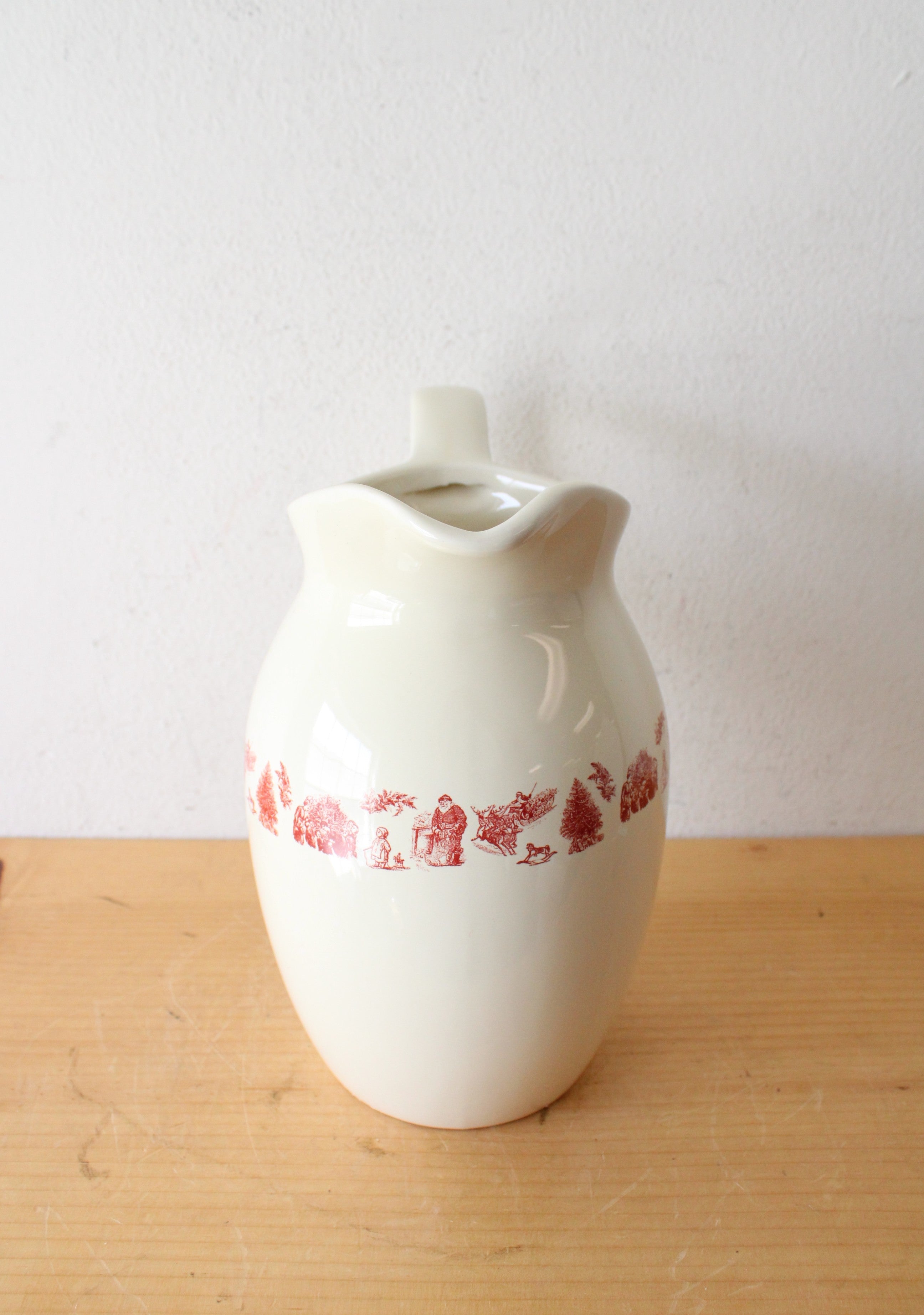 Vintage Square Nest Holiday Pitcher