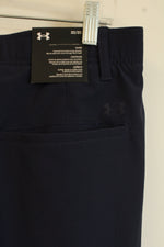 Under Armour Navy Blue Athletic Buttoned Pants with Pockets | 32 x 32