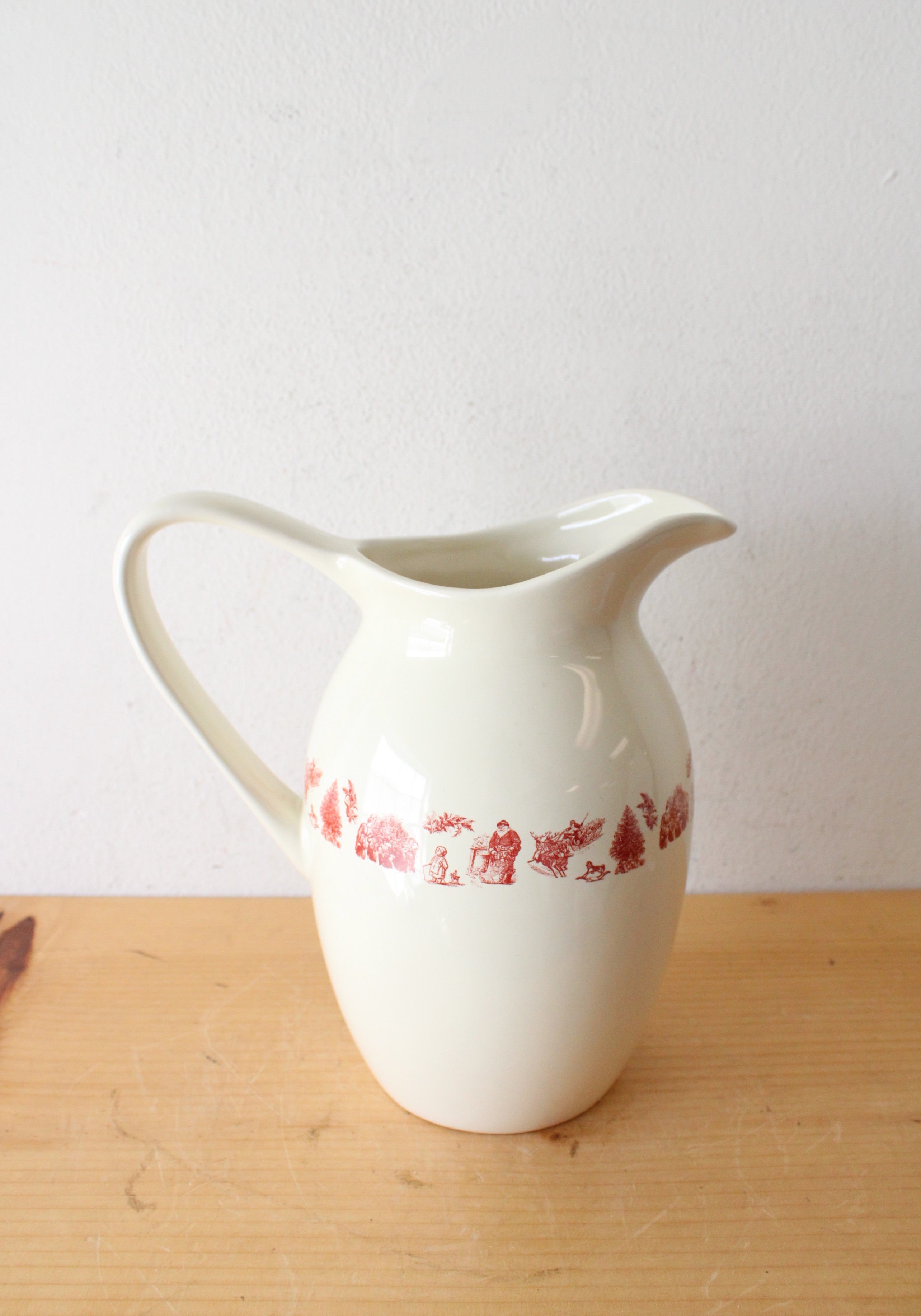 Vintage Square Nest Holiday Pitcher