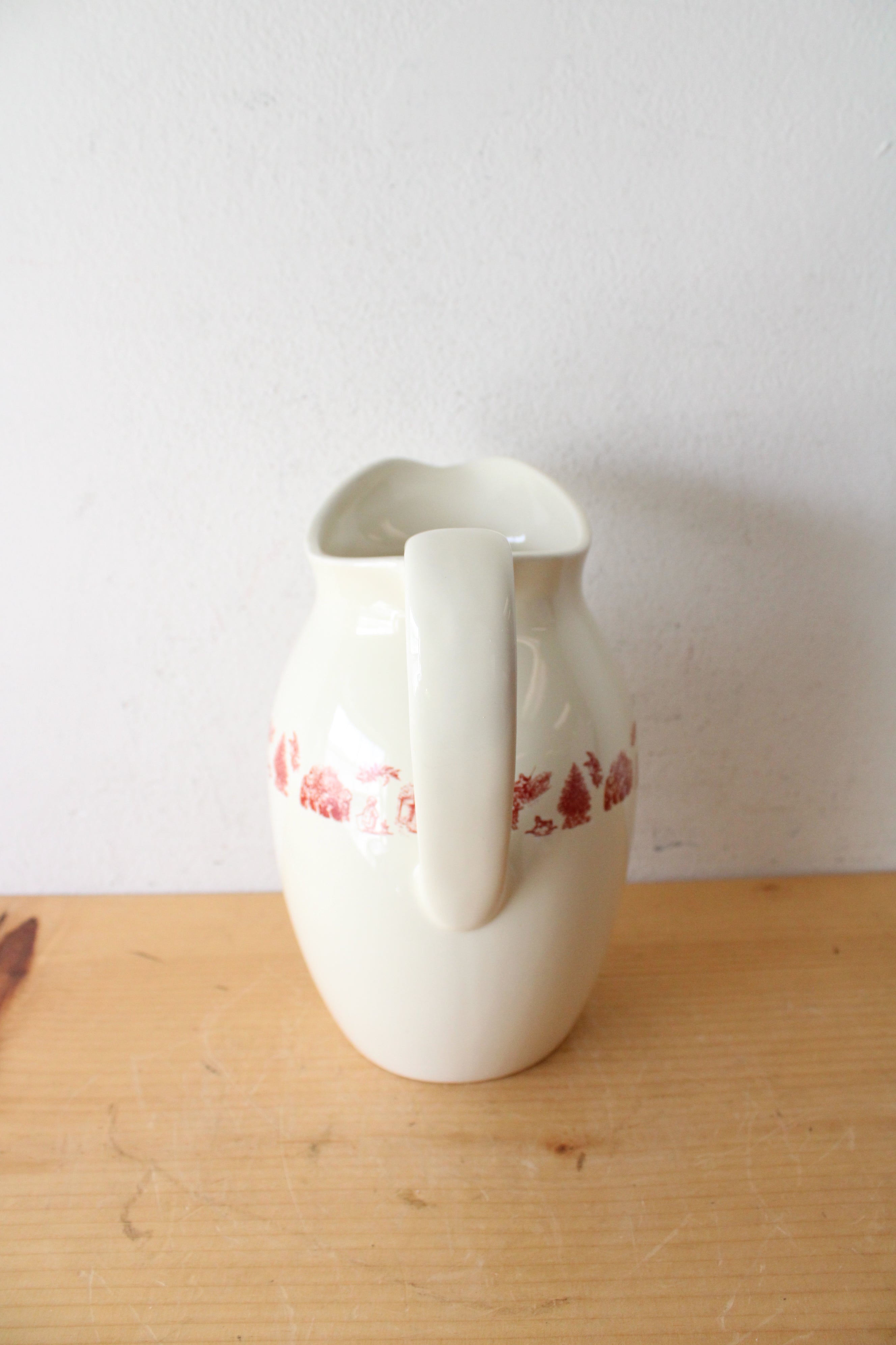 Vintage Square Nest Holiday Pitcher