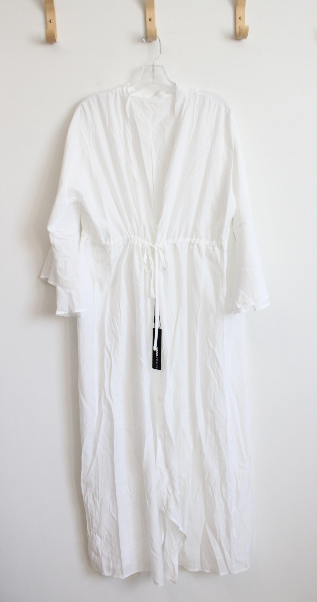 NEW Fashion Nova Heather Maxi White Cover-Up | M/L