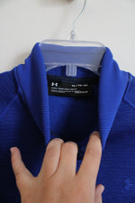 Under Armour Cobalt Blue Lined Blue 1/4 Zip Jacket | XL