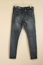 NEW Waime New York Medium Wash Distressed Skinny Jeans | 32 x 31
