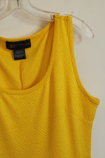 Kardashian Kollection Yellow Fit and Flare Dress with Pockets | XL