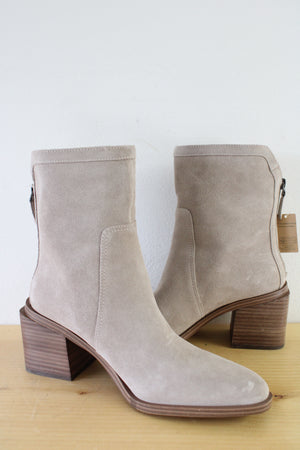 NEW Vince Camuto Suede Mid-Shaft Heeled Boot | Size 7.5