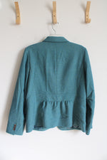 Talbots Blue Wool Blend Blazer | 12