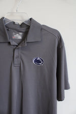 Under Armour Loose Fit Gray Penn State Nittany Lions Polo Shirt | L