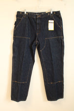 NEW Carhartt Dark Wash Cargo Utility Jeans | 38 x 30