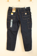 NEW Carhartt Dark Wash Cargo Utility Jeans | 38 x 30