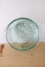 Vintage Libbey Orchard Fruit Green Covered Casserole Dish