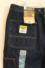 NEW Carhartt Dark Wash Cargo Utility Jeans | 38 x 30