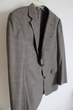 Burberry Brown Plaid Wool Blazer | 39R