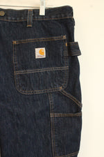 NEW Carhartt Dark Wash Cargo Utility Jeans | 38 x 30