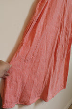 Lands' End Coral Linen Sleeveless Dress | L-T