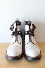 Coach Chalk Cream Oxblood Rare Moto Cut Out Bootie | Size 7.5