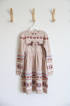 Gymboree Tan Aztec Horse Sweater Dress | Youth 8