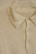 Anderson and Shepherd White Linen Polo | M