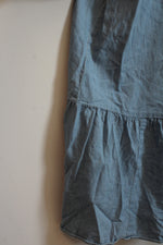 Lane Bryant Denim Maxi Dress with Ruffles | 14