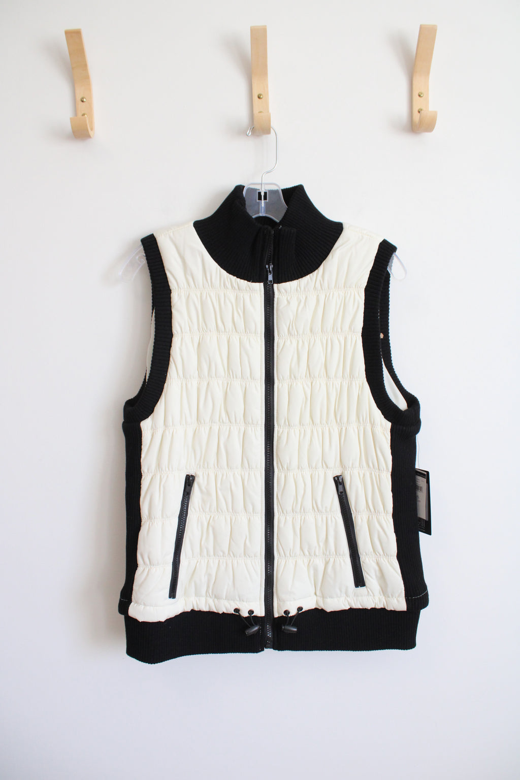 NEW Black Rivet GIII Ivory & Black Vest | XXL