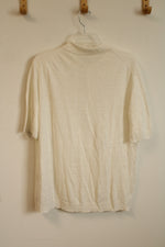 Anderson and Shepherd White Linen Polo | M